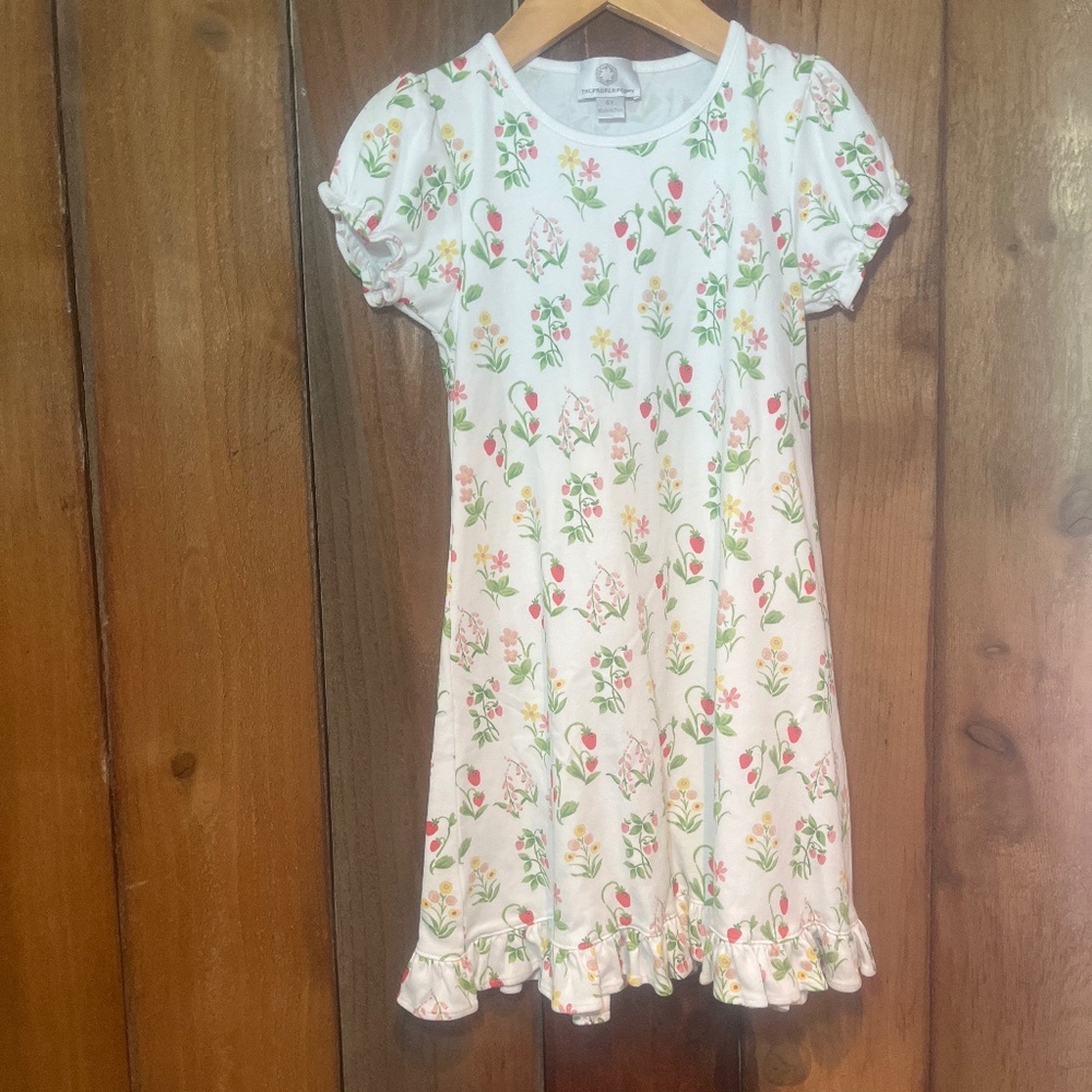 The Proper Peony Dress with Strawberries and flowers
